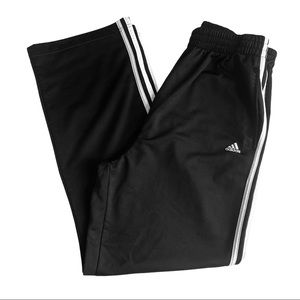Adidas Track Pants white striped.
